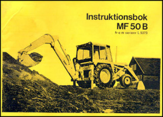 Product picture Massey Ferguson MF 50 B Instruktionsbok